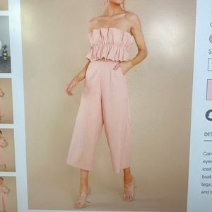 Can You Believe This Blush Jumpsuit